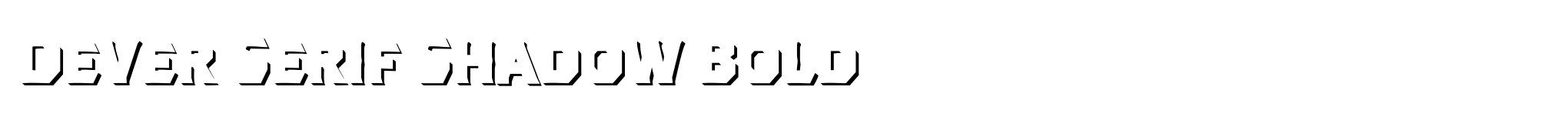 Dever Serif Shadow Bold image